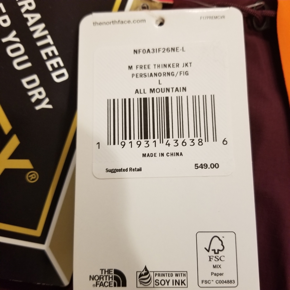 The North Face Free Thinker Gore-Tex Men's Jacket - Picture 7 of 7